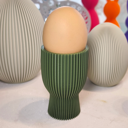 Eierbecher geriffelt  | Dekorative Eierbecher | große Farbauswahl