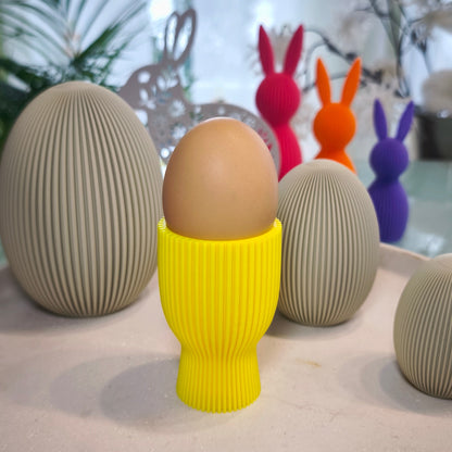 Eierbecher geriffelt  | Dekorative Eierbecher | große Farbauswahl