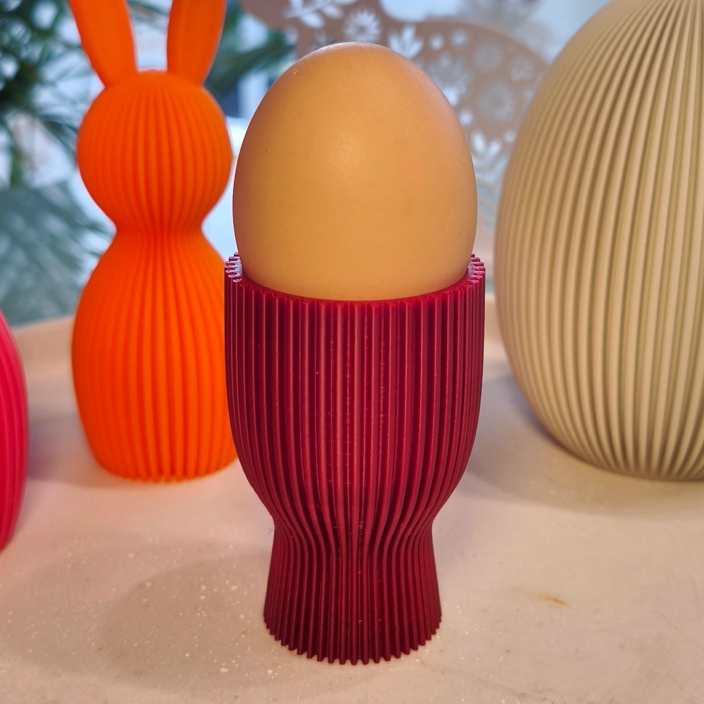 Eierbecher geriffelt  | Dekorative Eierbecher | große Farbauswahl