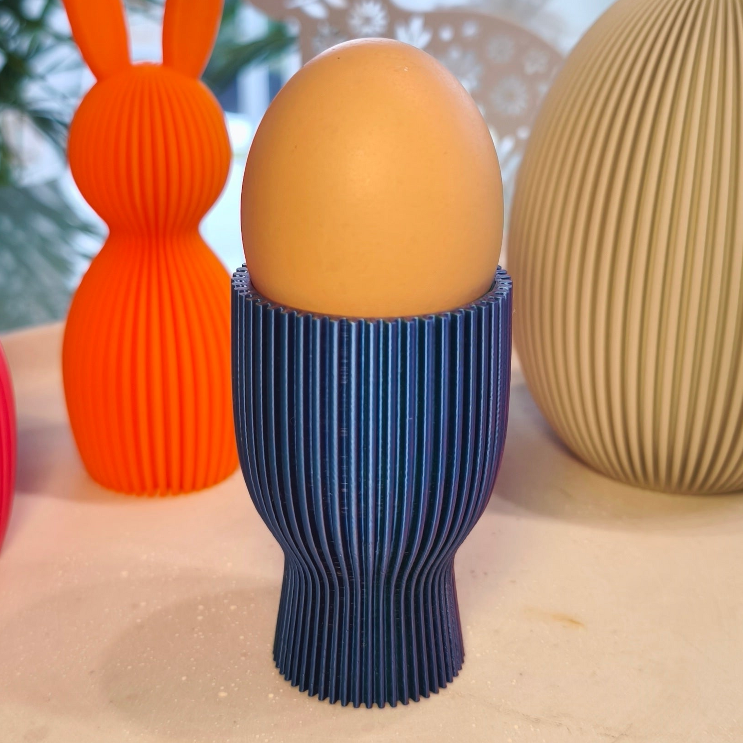 Eierbecher geriffelt  | Dekorative Eierbecher | große Farbauswahl