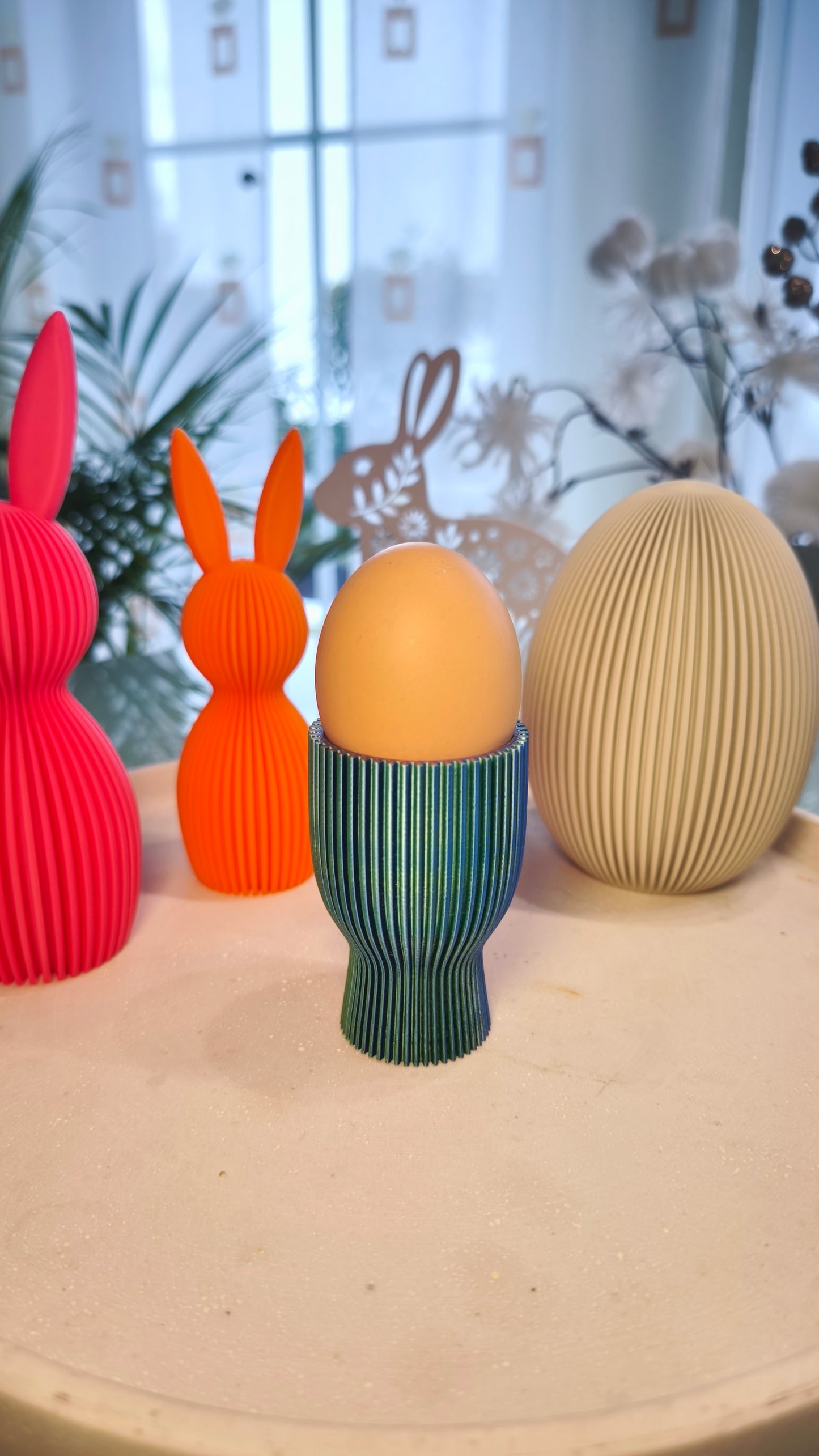 Eierbecher geriffelt  | Dekorative Eierbecher | große Farbauswahl