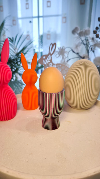 Eierbecher geriffelt  | Dekorative Eierbecher | große Farbauswahl
