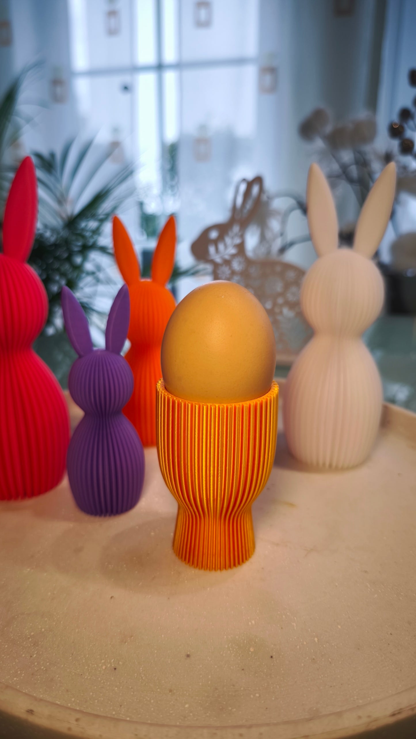 Eierbecher geriffelt  | Dekorative Eierbecher | große Farbauswahl