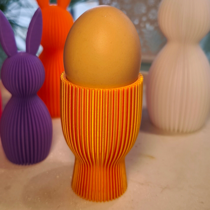 Eierbecher geriffelt  | Dekorative Eierbecher | große Farbauswahl