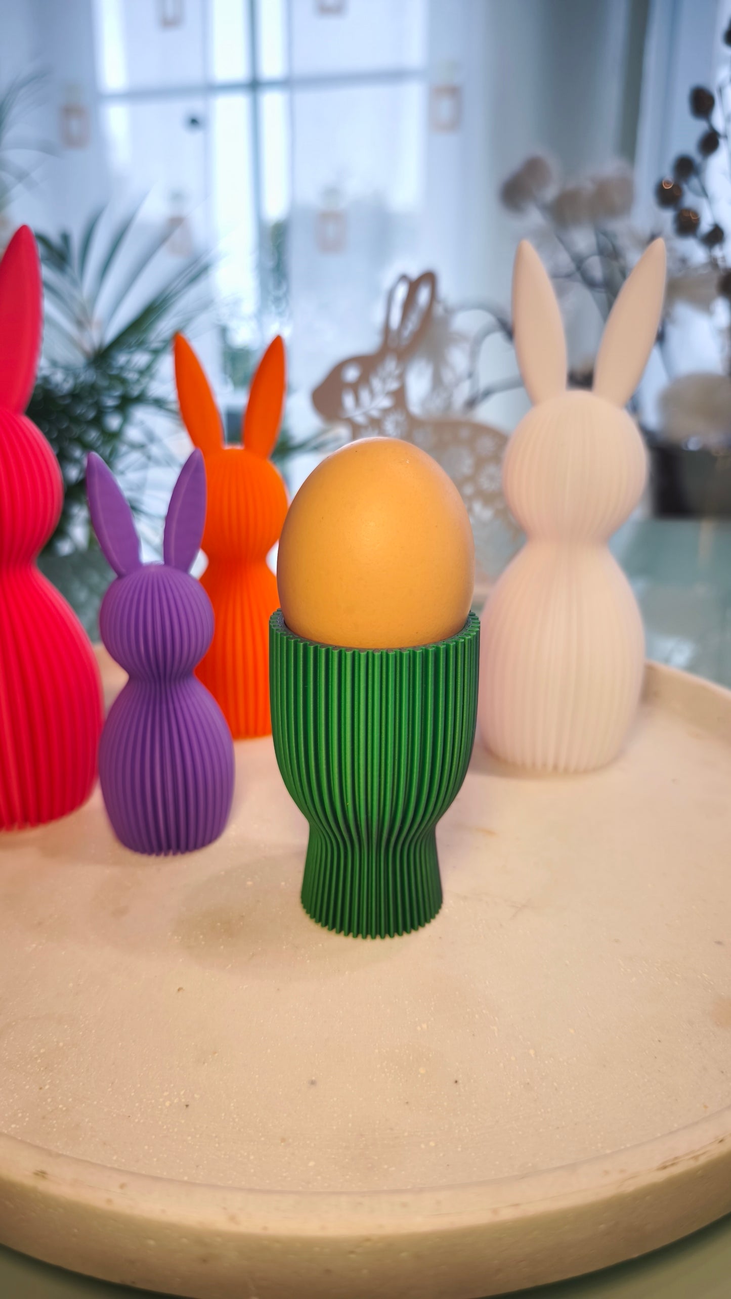 Eierbecher geriffelt  | Dekorative Eierbecher | große Farbauswahl