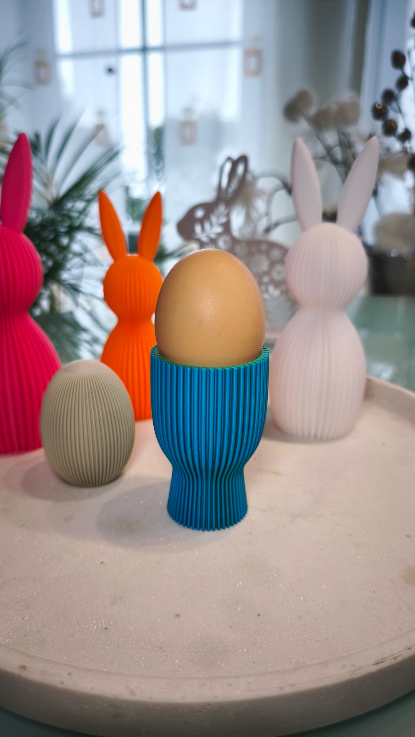 Eierbecher geriffelt  | Dekorative Eierbecher | große Farbauswahl