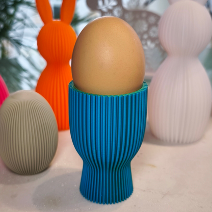 Eierbecher geriffelt  | Dekorative Eierbecher | große Farbauswahl