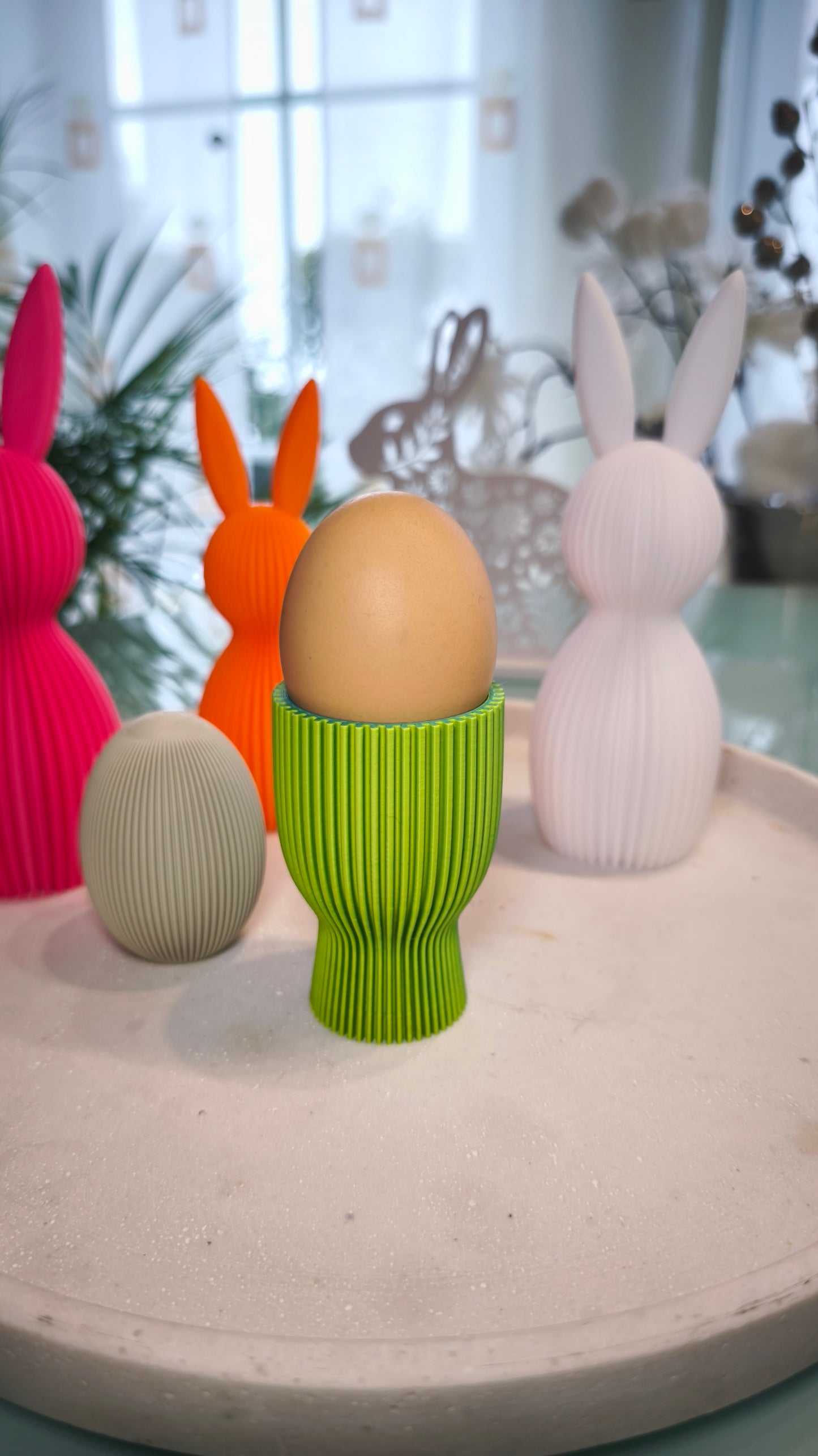 Eierbecher geriffelt  | Dekorative Eierbecher | große Farbauswahl