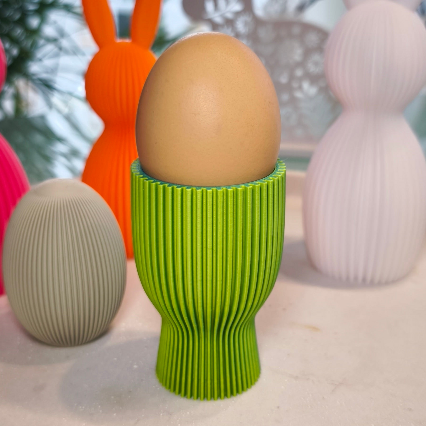 Eierbecher geriffelt  | Dekorative Eierbecher | große Farbauswahl