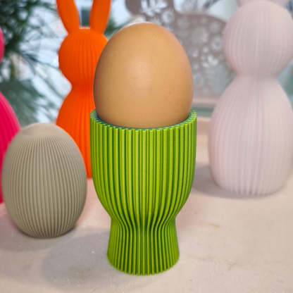 Eierbecher geriffelt  | Dekorative Eierbecher | große Farbauswahl