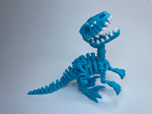 Freddy - Flexi Skelett Raptor aus PLA, 3D-gedruckt von 3DruckAS