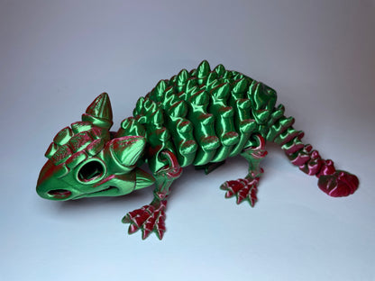 Ankylosaurus Flexi-Skelett – 3D-gedruckte Dinosaurierfigur aus PLA / Silk-Dual-Color