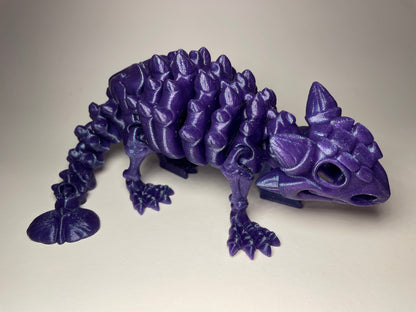 Ankylosaurus Flexi-Skelett – 3D-gedruckte Dinosaurierfigur aus PLA / Silk-Dual-Color