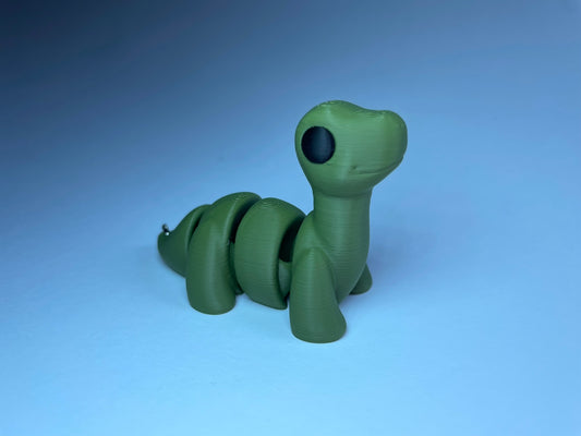 Bronty – Brontosaurus-Schlüsselanhänger, 3D-gedruckt aus PLA, handgemacht im Allgäu von 3DruckAS