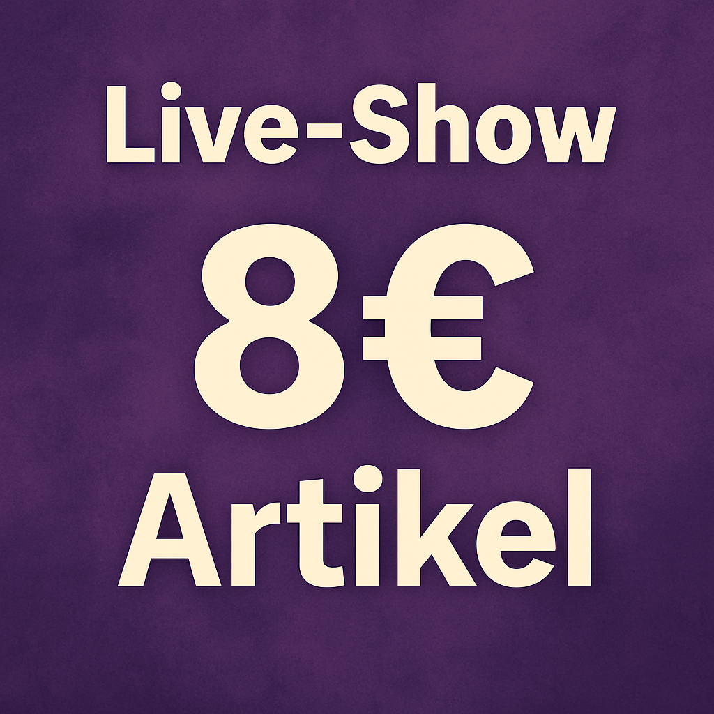 🛒 8€-Artikel – Live-Sale bei TikTok  Artikel-Nr.: 3DAS-2599-008