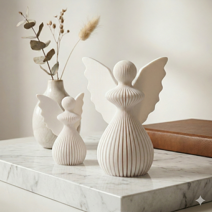 Engelsstatue – skulpturale Schutzengelsfigur zum Aufhängen | 3D-Druck | 3DruckAS