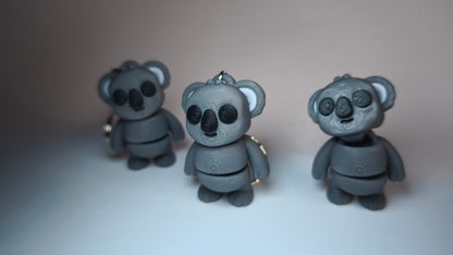 Flexi-Koala Coco – 3D-gedruckter Schlüsselanhänger aus PLA, beweglich (B-WARE)