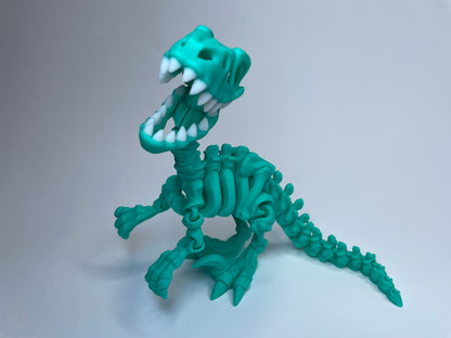 Flexi Skelett Raptor "Freddy" | Hergestellt in Deutschland | PLA | Nachhaltig | 