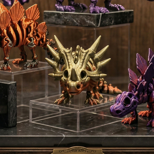 Styracosaurus | Flexi-Skelett | 3D-Druck Dinosaurier | Dino | 3DruckAS