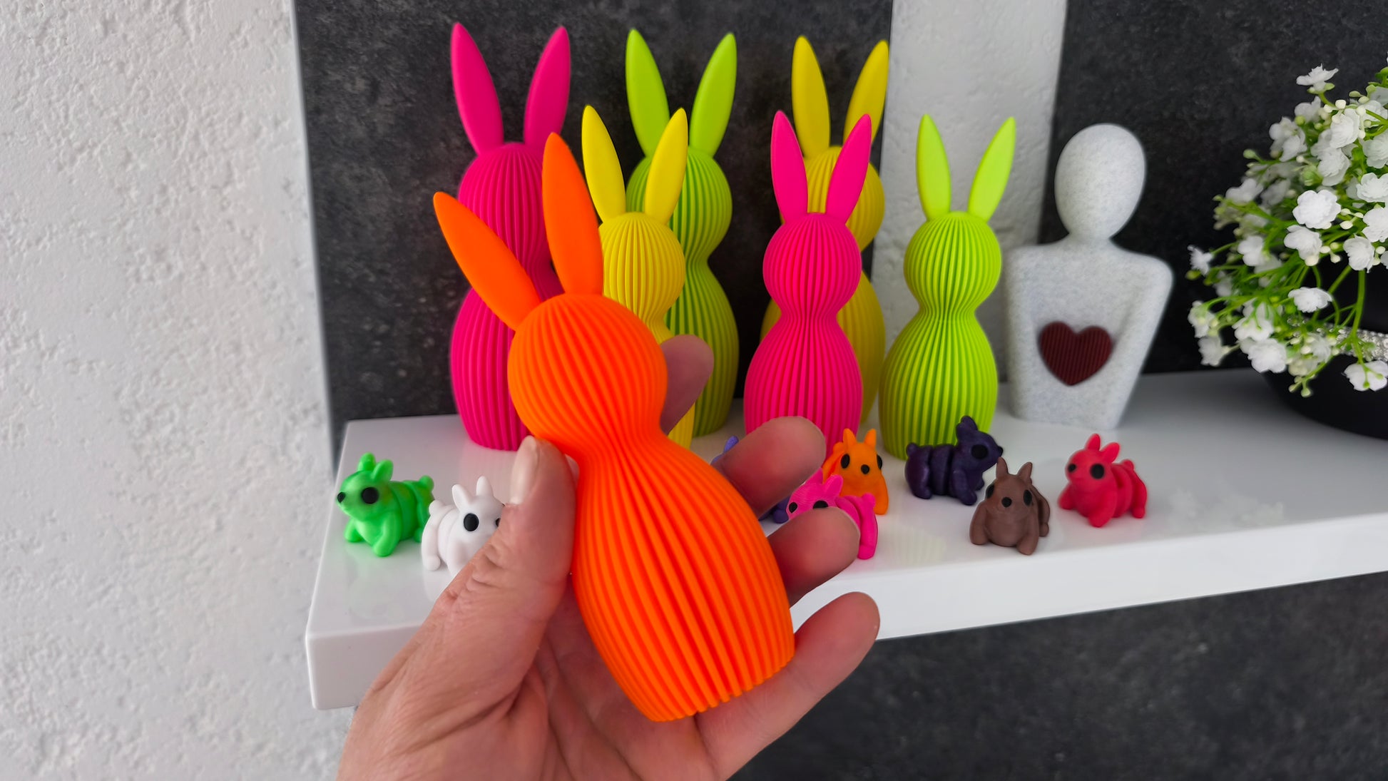 Häschen-Deko-Geriffelt 13,5cm