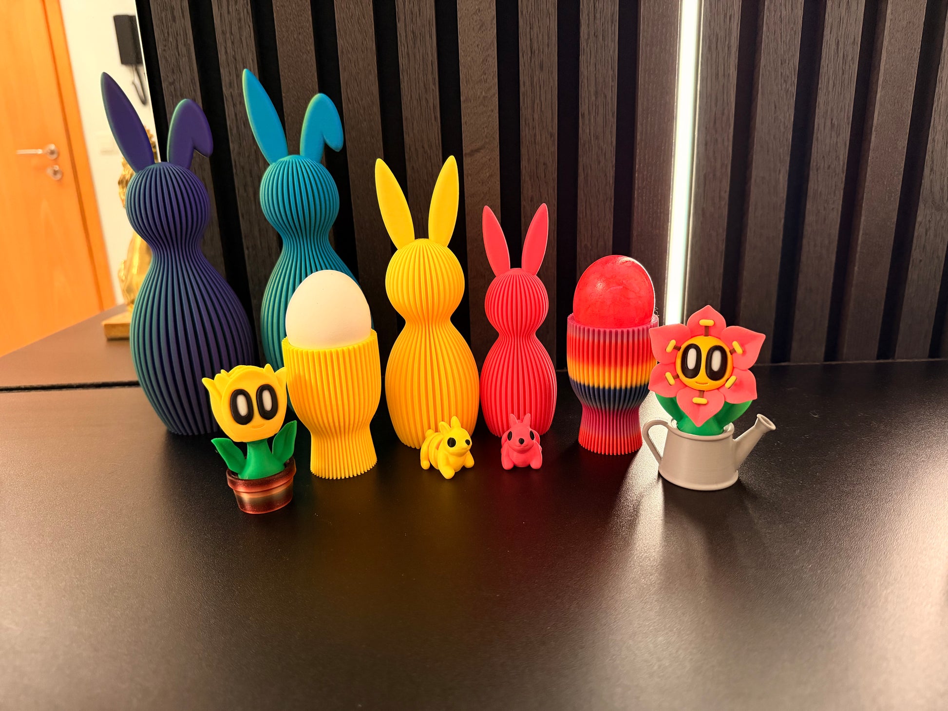 Häschen-Deko-Geriffelt 2 Arten