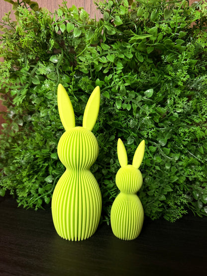 Häschen-Deko-Geriffelt in grün