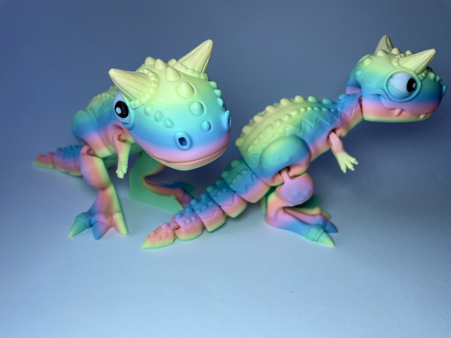 Carnotaurus – Flexi-Dino Figur | 3D-gedruckt mit PLA und PLA-Silk-Dual-Color · 3DruckAS