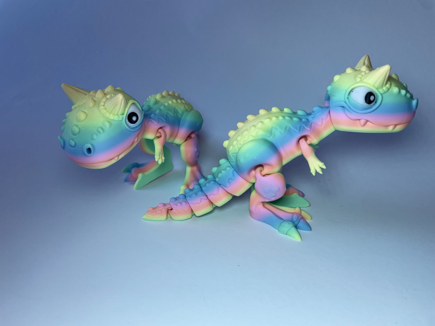 Carnotaurus – Flexi-Dino Figur | 3D-gedruckt mit PLA und PLA-Silk-Dual-Color · 3DruckAS