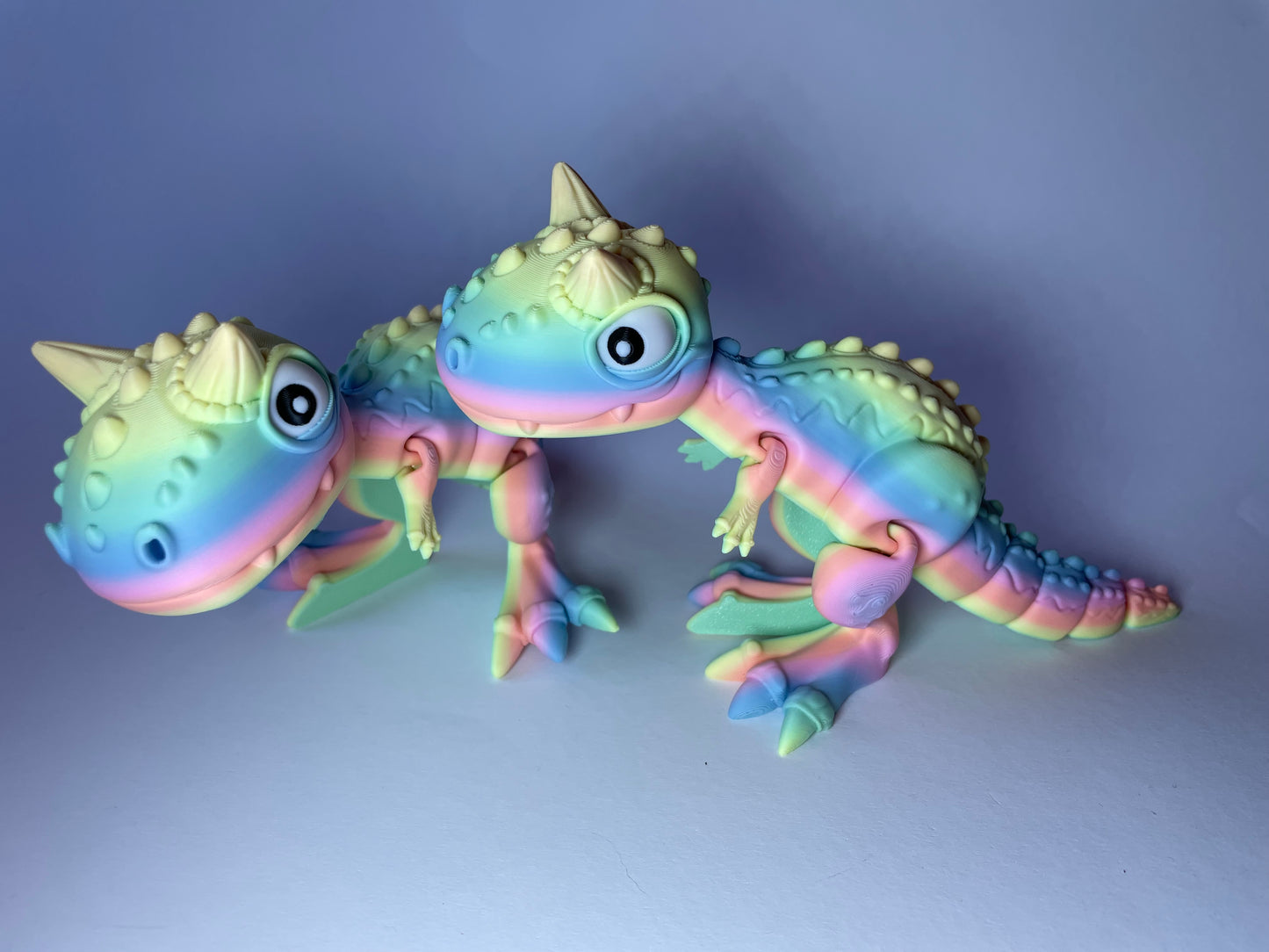 Carnotaurus – Flexi-Dino Figur | 3D-gedruckt mit PLA und PLA-Silk-Dual-Color · 3DruckAS