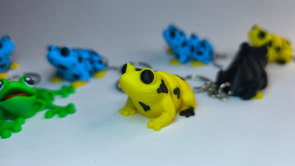 Flexi-Frosch Klecksi – bewegliche Glieder, PLA-Figur 3D-gedruckt
