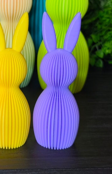 Häschen-Deko-Geriffelt - Moderne Minimalistische Osterdeko | Osterhasen-Deko | Ostern