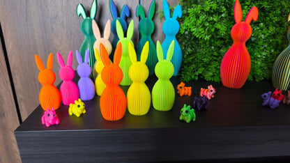 Häschen-Deko-Geriffelt - Moderne Minimalistische Osterdeko | Osterhasen-Deko | Ostern