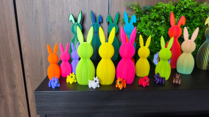 Häschen-Deko-Geriffelt - Moderne Minimalistische Osterdeko | Osterhasen-Deko | Ostern