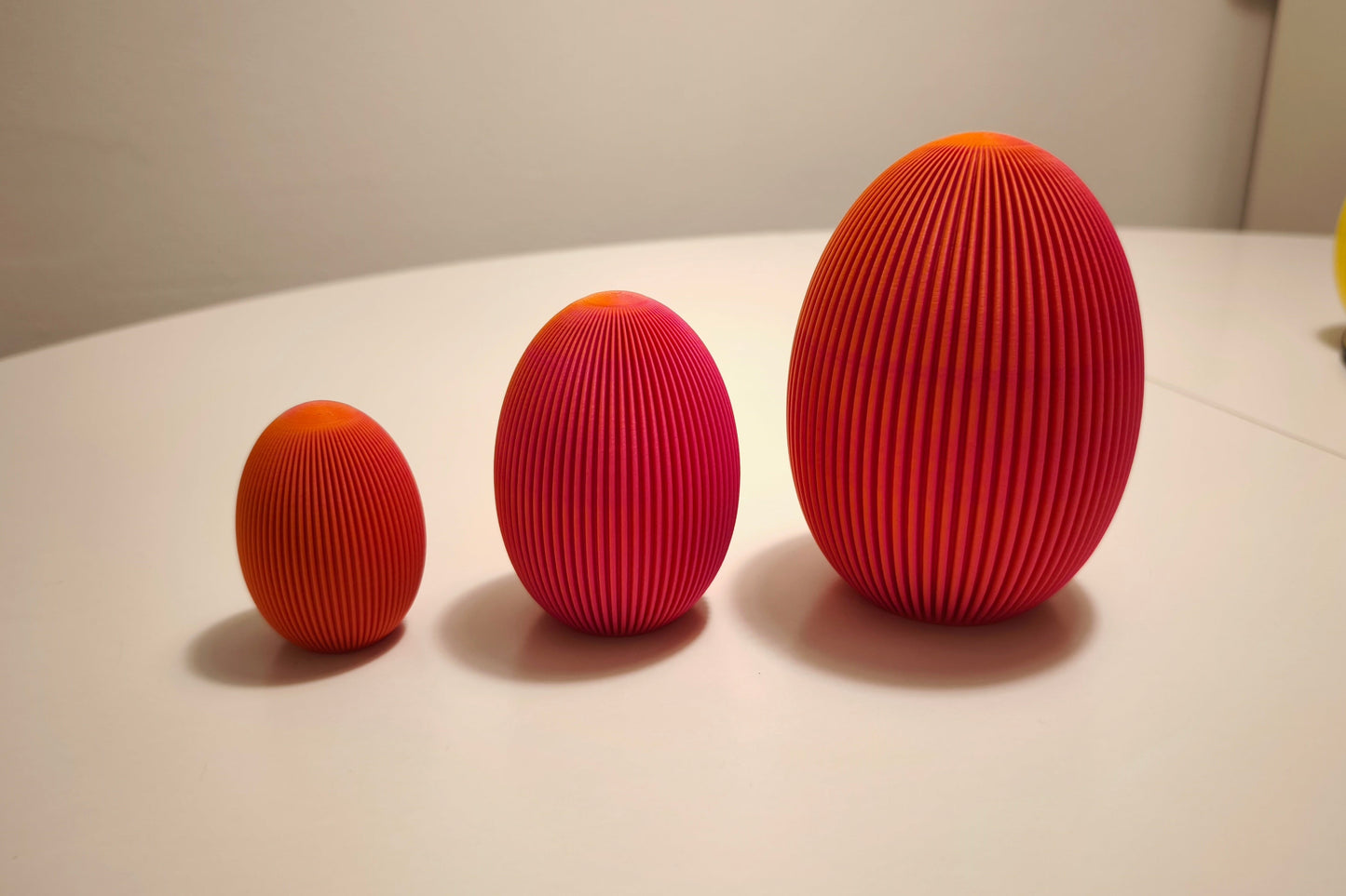 Deko-Ei geriffelt – minimalistisches Osterei | 3D-Druck | 3DruckAS