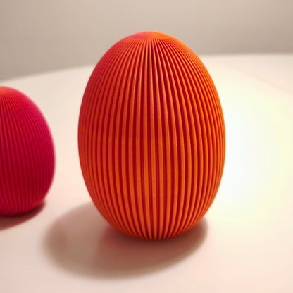 Deko-Ei geriffelt – minimalistisches Osterei | 3D-Druck | 3DruckAS