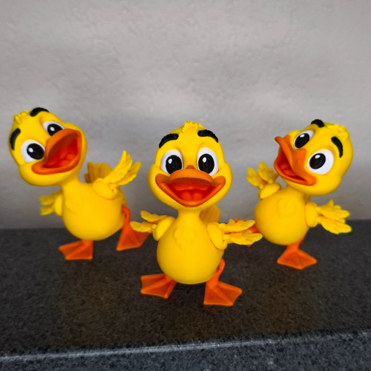 Quacksel | Flexi-Ente | 3D-Druck Sammelfigur | 3DruckAS