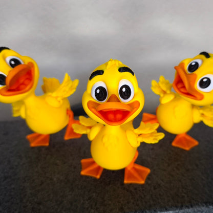 Quacksel | Flexi-Ente | 3D-Druck Sammelfigur | 3DruckAS