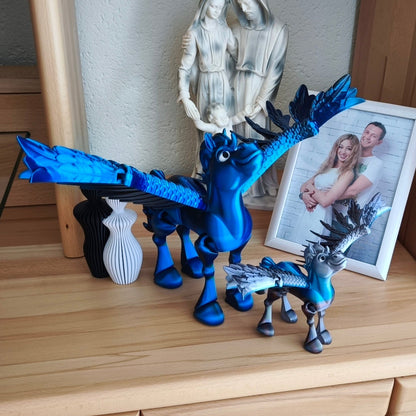 Pegasus Flexi-Figur XXL – Fliegendes Pferd | 3DruckAS