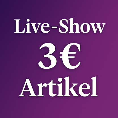 🛒 3€-Artikel – Live-Sale bei TikTok  Artikel-Nr.: 3DAS-2599-003