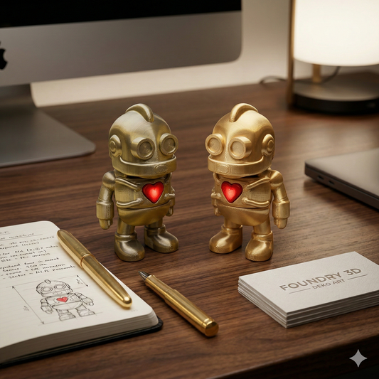 Love Roboter Robert | Flexi | 3D-Druck Sammelfigur | 3DruckAS