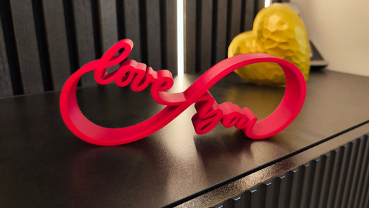 Love You 4 Ever | Schriftzug | Tischdeko | Moderne Valentinstag Deko