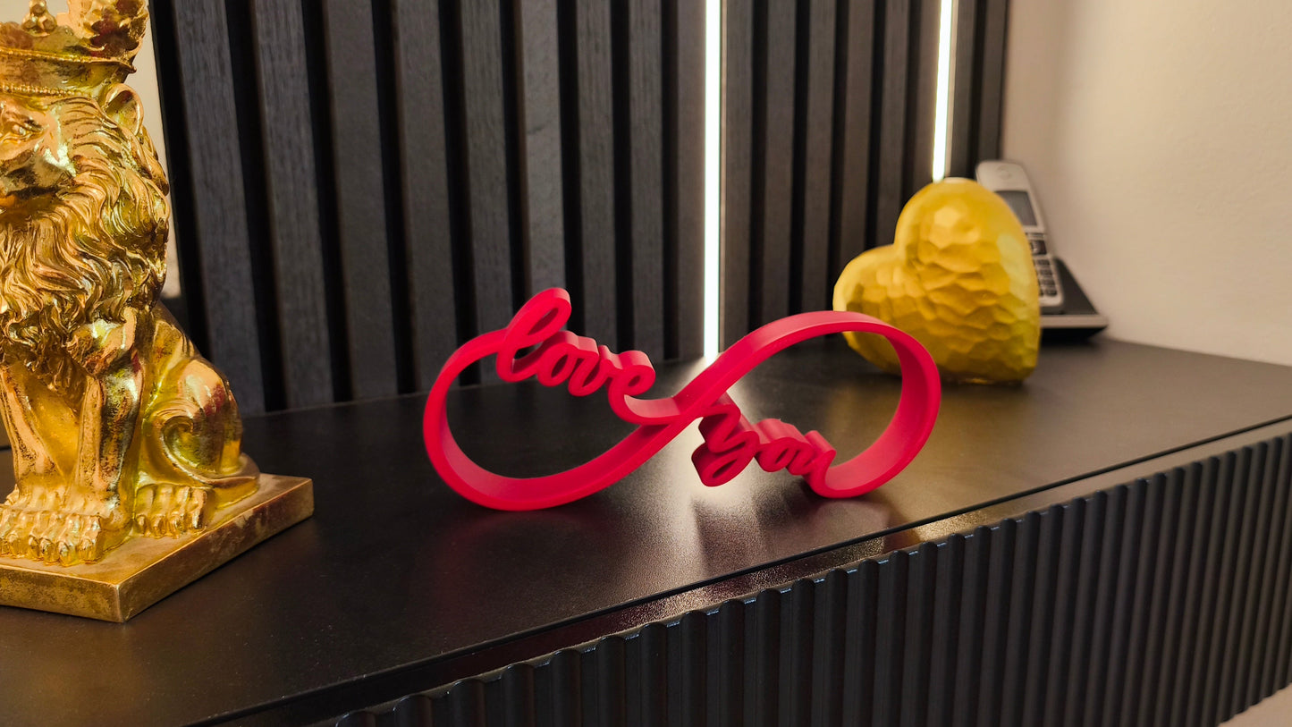 Love You 4 Ever | Schriftzug | Tischdeko | Moderne Valentinstag Deko