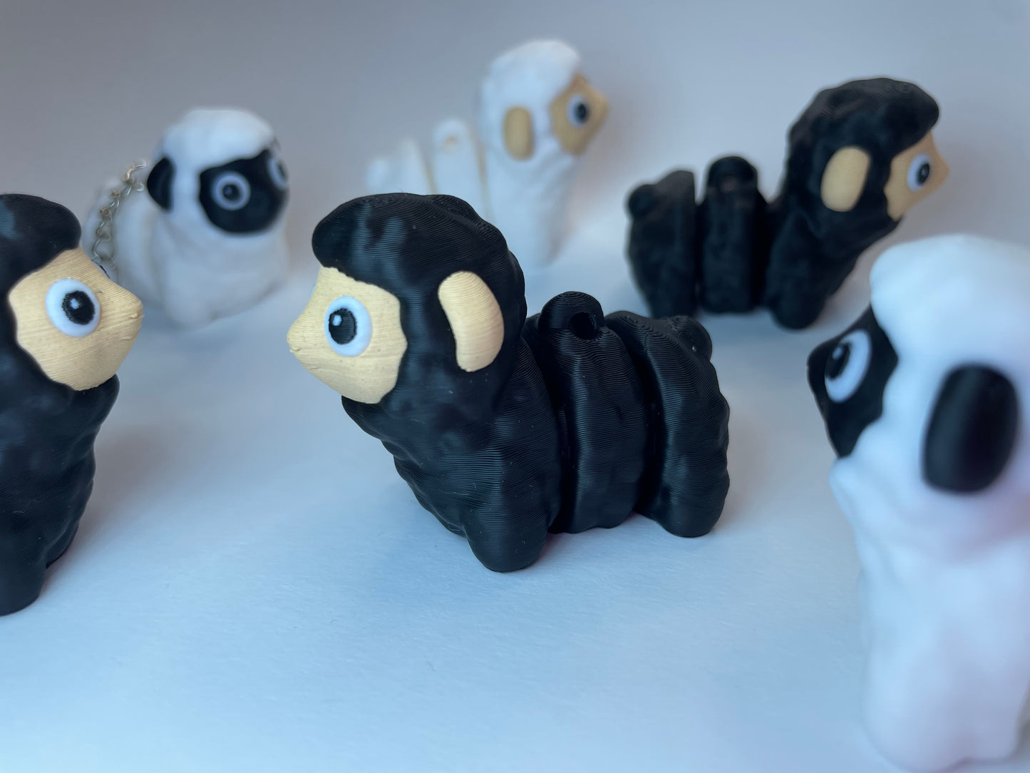 Adrian das Schaf – dekorativer Flexi-Schlüsselanhänger, 3D-Druck