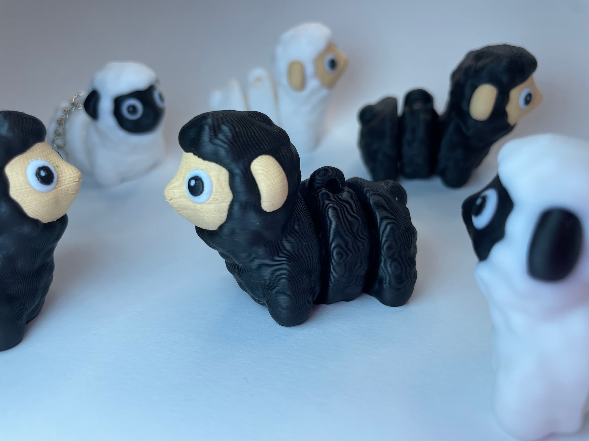 Adrian das Schaf – dekorativer Flexi-Schlüsselanhänger, 3D-Druck