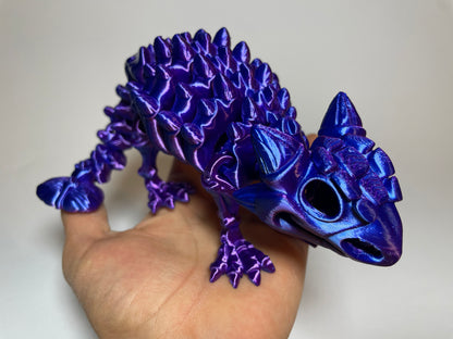Ankylosaurus Flexi-Skelett – 3D-gedruckte Dinosaurierfigur aus PLA / Silk-Dual-Color