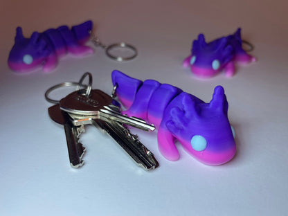 3D-gedruckte Flexi-Axolotl Figur Mystica mit beweglichem Design