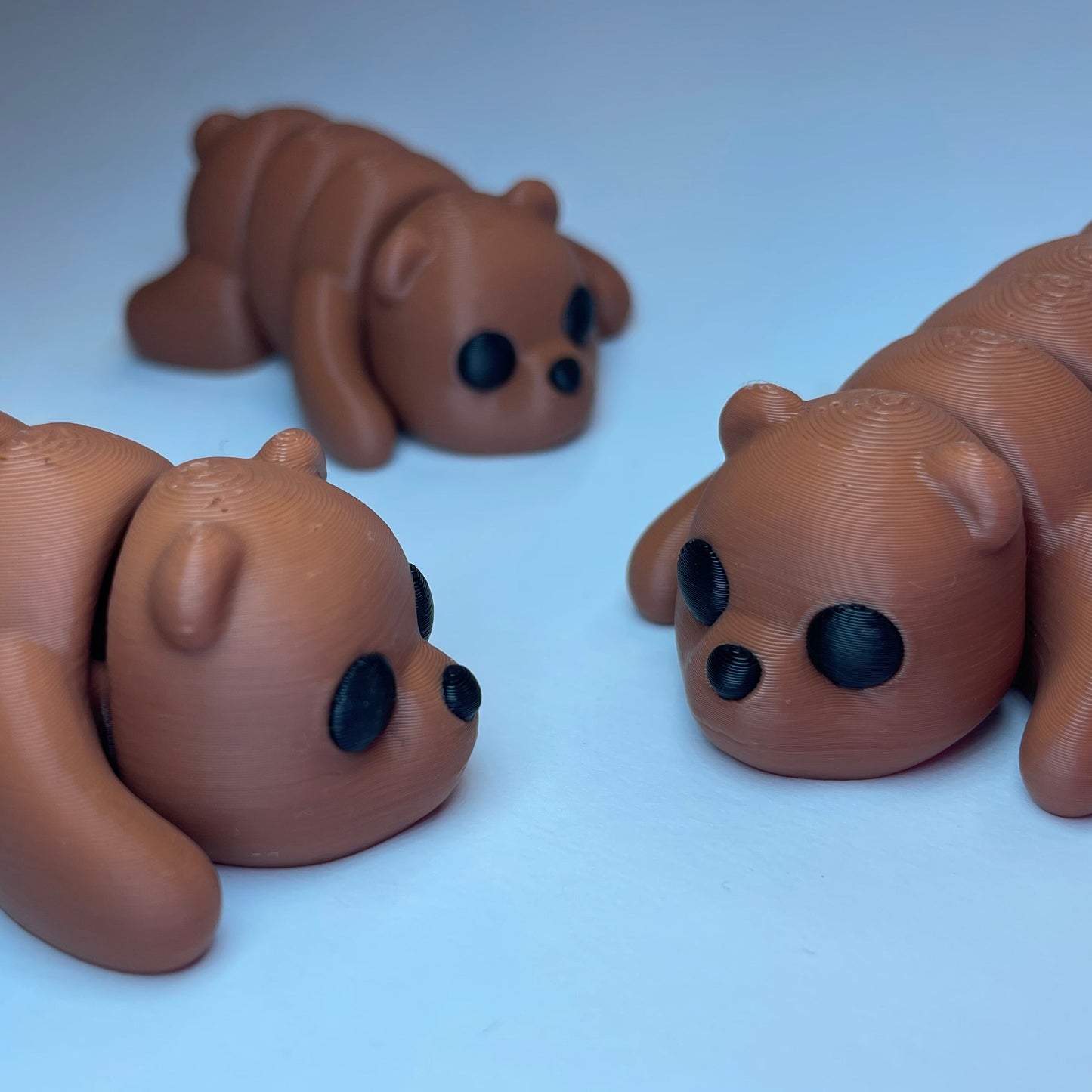 Niedlicher Flexi-Bär „Bruno“, 3D-gedruckt aus umweltfreundlichem PLA – dekorativ & als Geschenk geeignet.