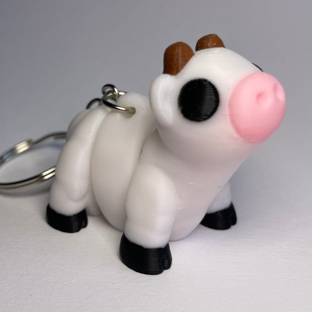 Flexi-Kuh Schlüsselanhänger Berta aus 3D-Druck von 3DruckAS