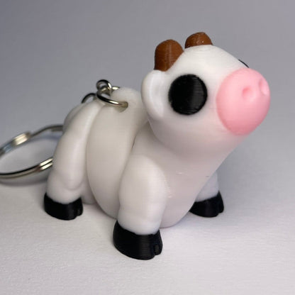Flexi-Kuh Schlüsselanhänger Berta aus 3D-Druck von 3DruckAS