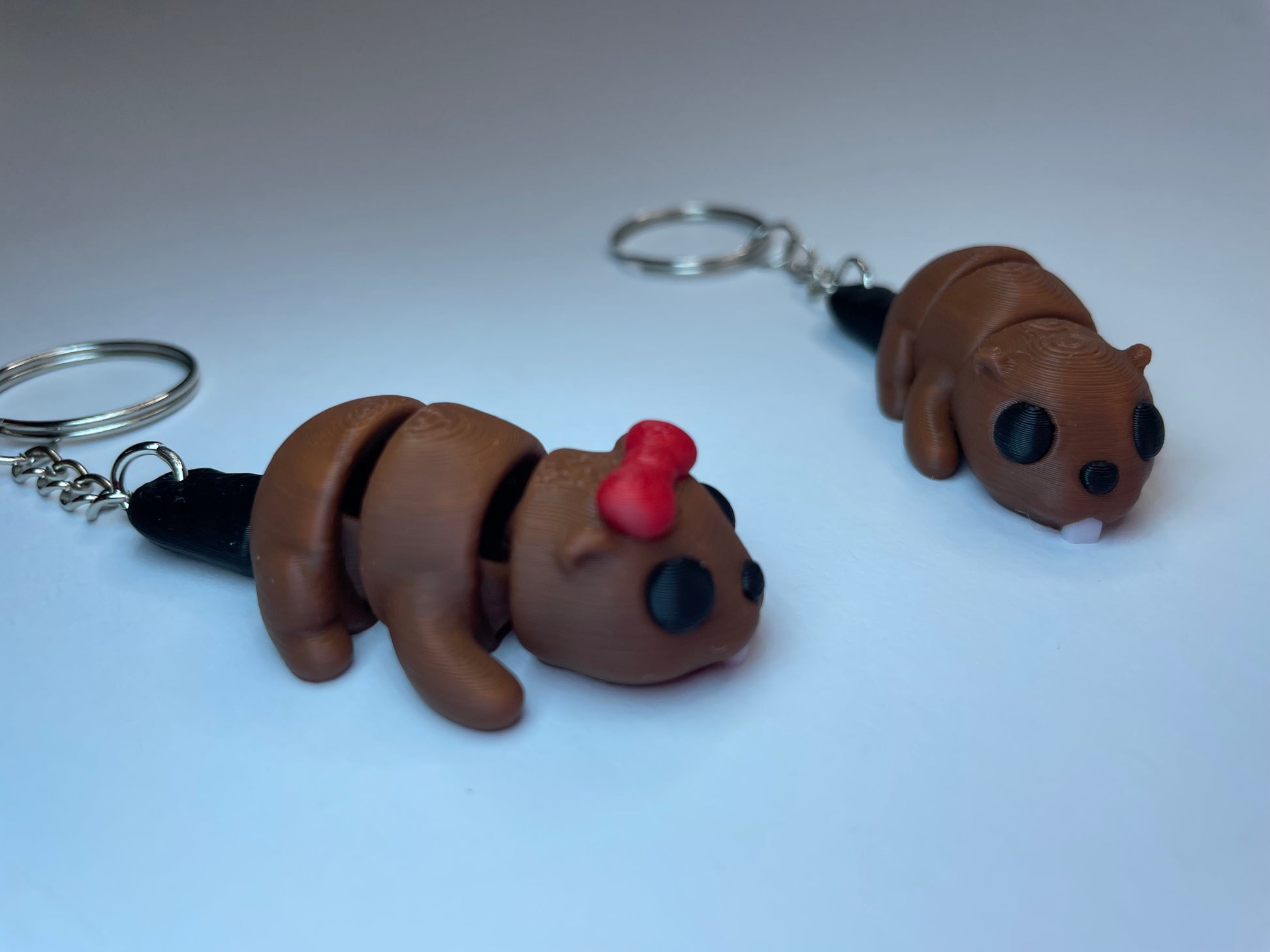 3D-Biberin Bibi – PLA Schlüsselanhänger Tierfigur von 3DruckAS